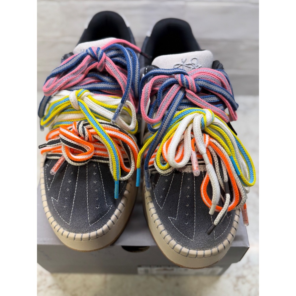 Anta Kai 1 Hela Style Roots Gray Black Multi Lace Suede Sneakers M 9, W 10.5 NWT